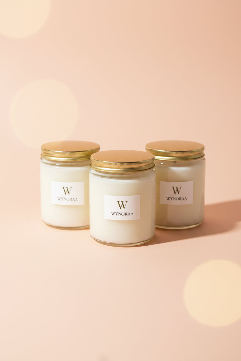 Jar Candles- Pack of 3